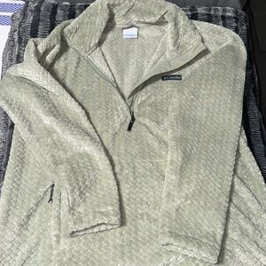 Columbia fleece pullover … light green size large